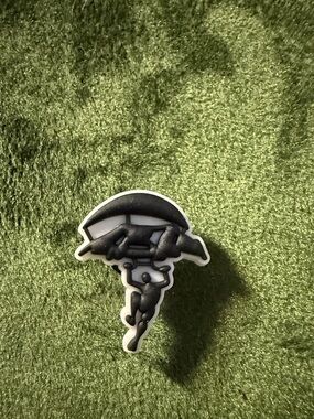 Black and White Paratrooper shoe charm